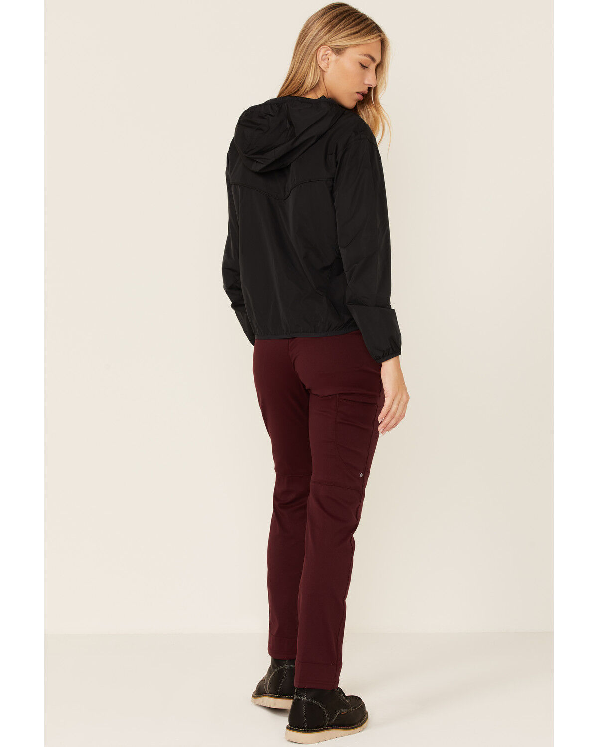 Image #4 - Wrangler Women's Slim Fit Utility Pants, Maroon, hi-res