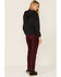 Wrangler Women's Slim Fit Utility Pants, Maroon, hi-res