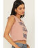 Image #2 - Cleo + Wolf Women's Ezra Support Local Bands Graphic Tank, Rose, hi-res
