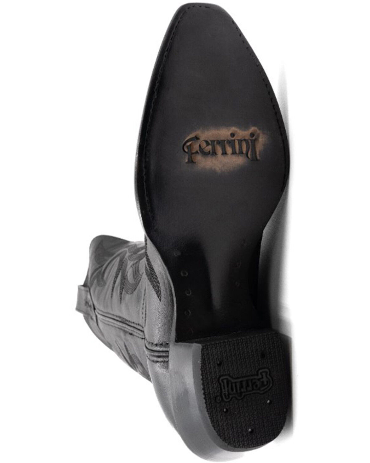 Image #7 - Ferrini Women's Scarlett Western Boots - Snip Toe, Black, hi-res