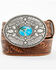 Image #1 - Idyllwind Women's Harmony Tooled Belt, Brown, hi-res