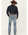 Image #3 - RANK 45® Men's Bodie Medium Wash Slim Bootcut Performance Stretch Denim Jeans, Light Wash, hi-res