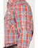 Image #3 - Wrangler Men's Logo Plaid Print Long Sleeve Snap Western Shirt , Red, hi-res