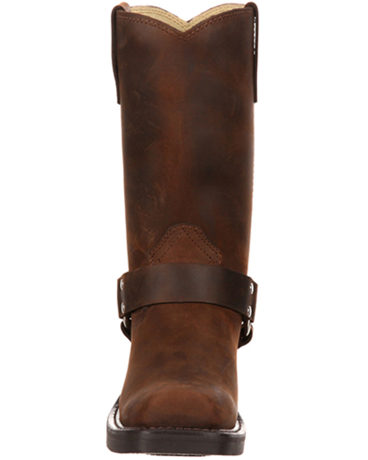 Image #8 - Durango Women's Harness Western Boots - Square Toe, Brown, hi-res