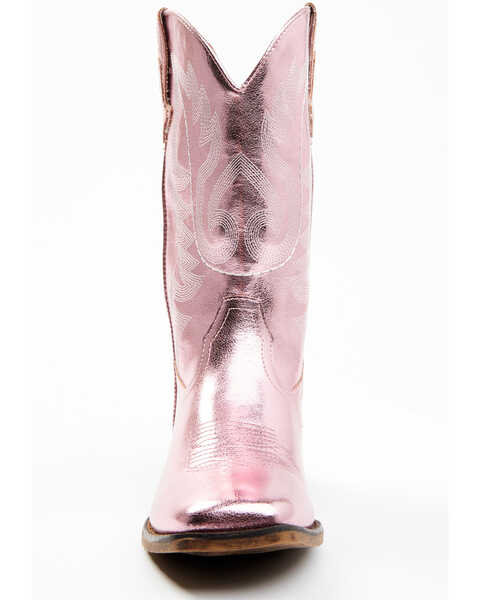 Image #4 - Shyanne Girls' Flashy Western Boots - Broad Square Toe, Pink, hi-res