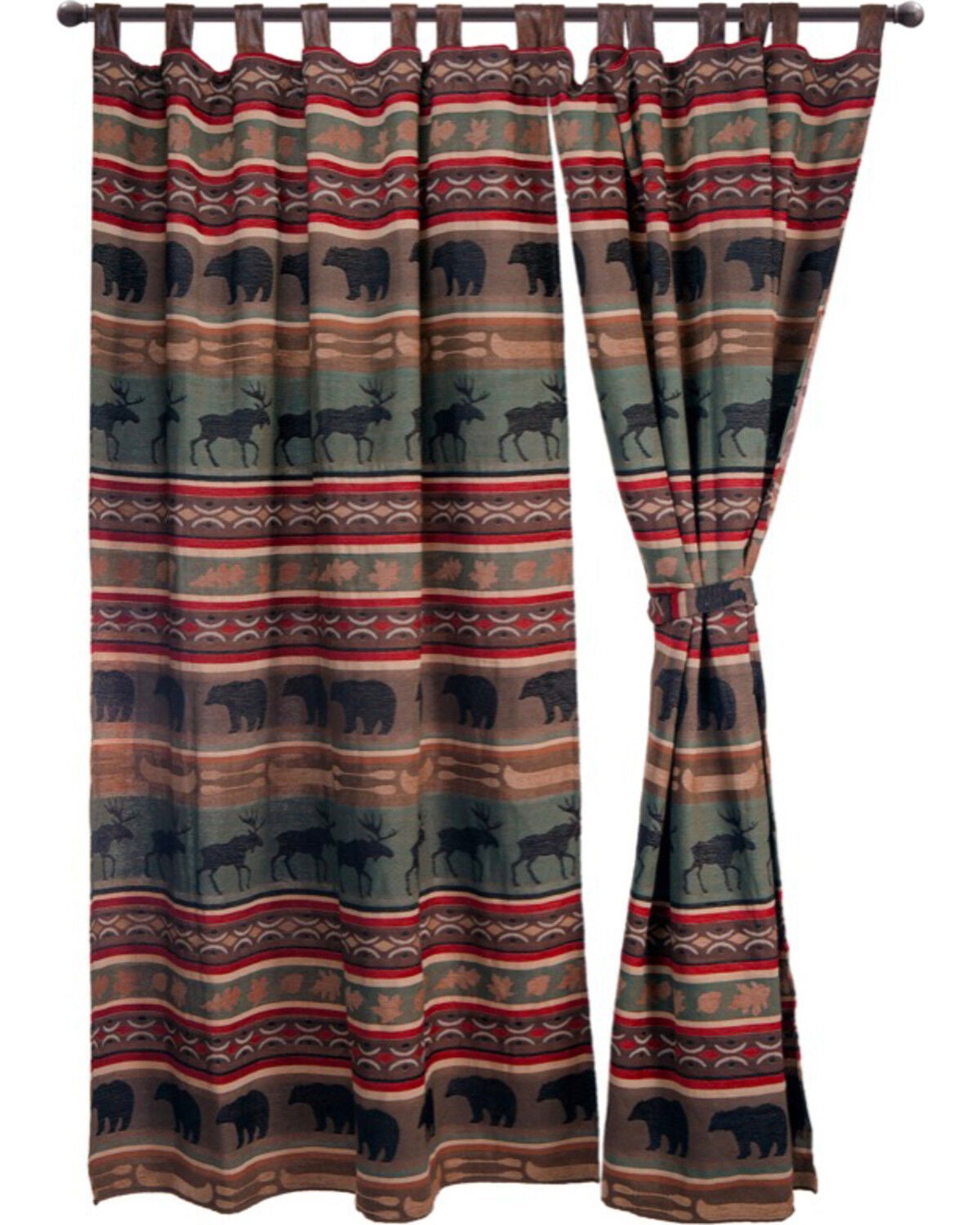Carstens Backwoods Curtains, Green, hi-res