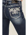 Image #2 - Grace in LA Women's Medium Wash Mid Rise Geo Pocket Stretch Bootcut Jeans , Medium Wash, hi-res