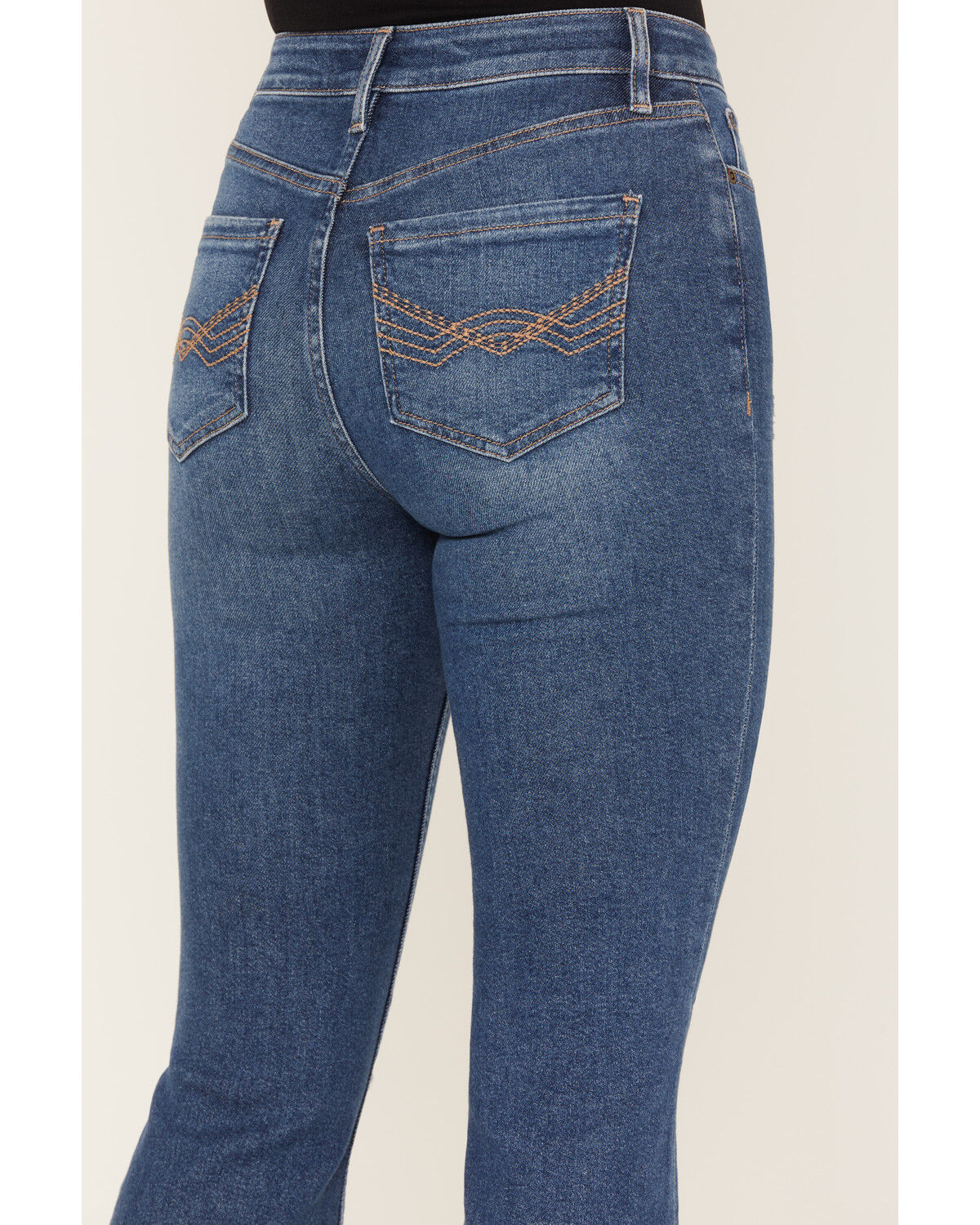 Image #4 - Idyllwind Women's Navaho Dark Wash High Risin' Distressed Bootcut Jeans, Dark Wash, hi-res