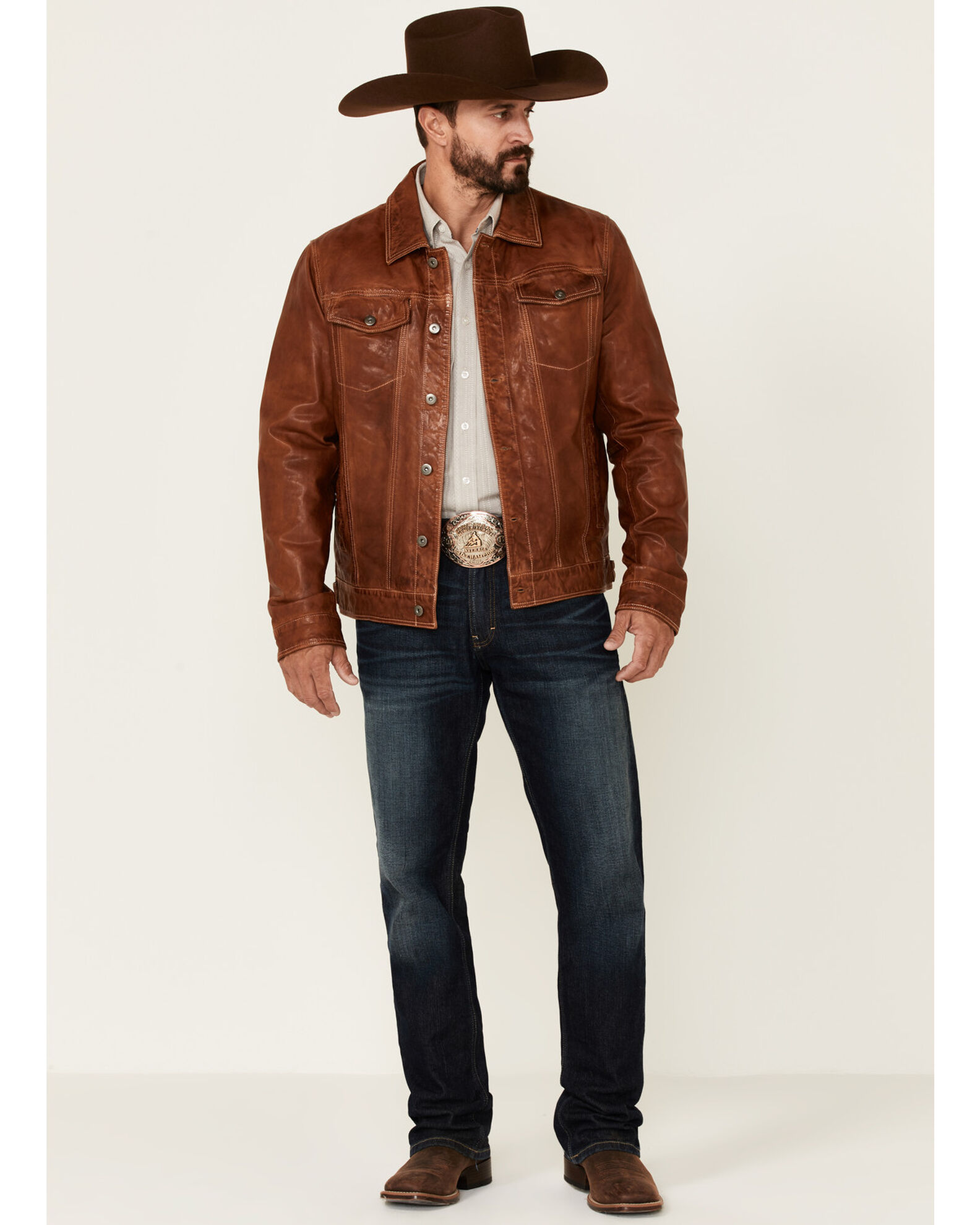 Mens tan trucker jacket clearance
