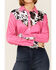 Image #2 - Ranch Dress'n Women's Cow Print Long Sleeve Western Snap Shirt, , hi-res
