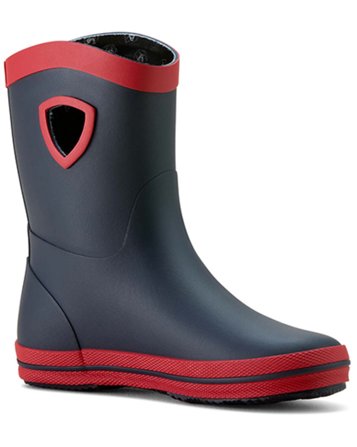 Ariat Boys' Kelmarsh Rubber Boots, Navy, hi-res