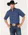 Ariat Men's Naveen Plaid Print Pro Button Down Western Shirt , Blue, hi-res