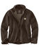 Carhartt Men's Pineville Softshell Work Jacket - Big & Tall, Dark Brown, hi-res