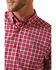 Image #3 - Ariat Men's Indiana Plaid Print Long Sleeve Button-Down Performance Western Shirt , Red, hi-res