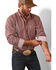 Image #2 - Ariat Men's Wrinkle Free Omari Plaid Print Long Sleeve Button-Down Western Shirt , Red, hi-res