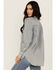 Image #4 - Blue B Women's Light Wash Rhinestone Long Sleeve Button-Down Denim Shirt, Blue, hi-res