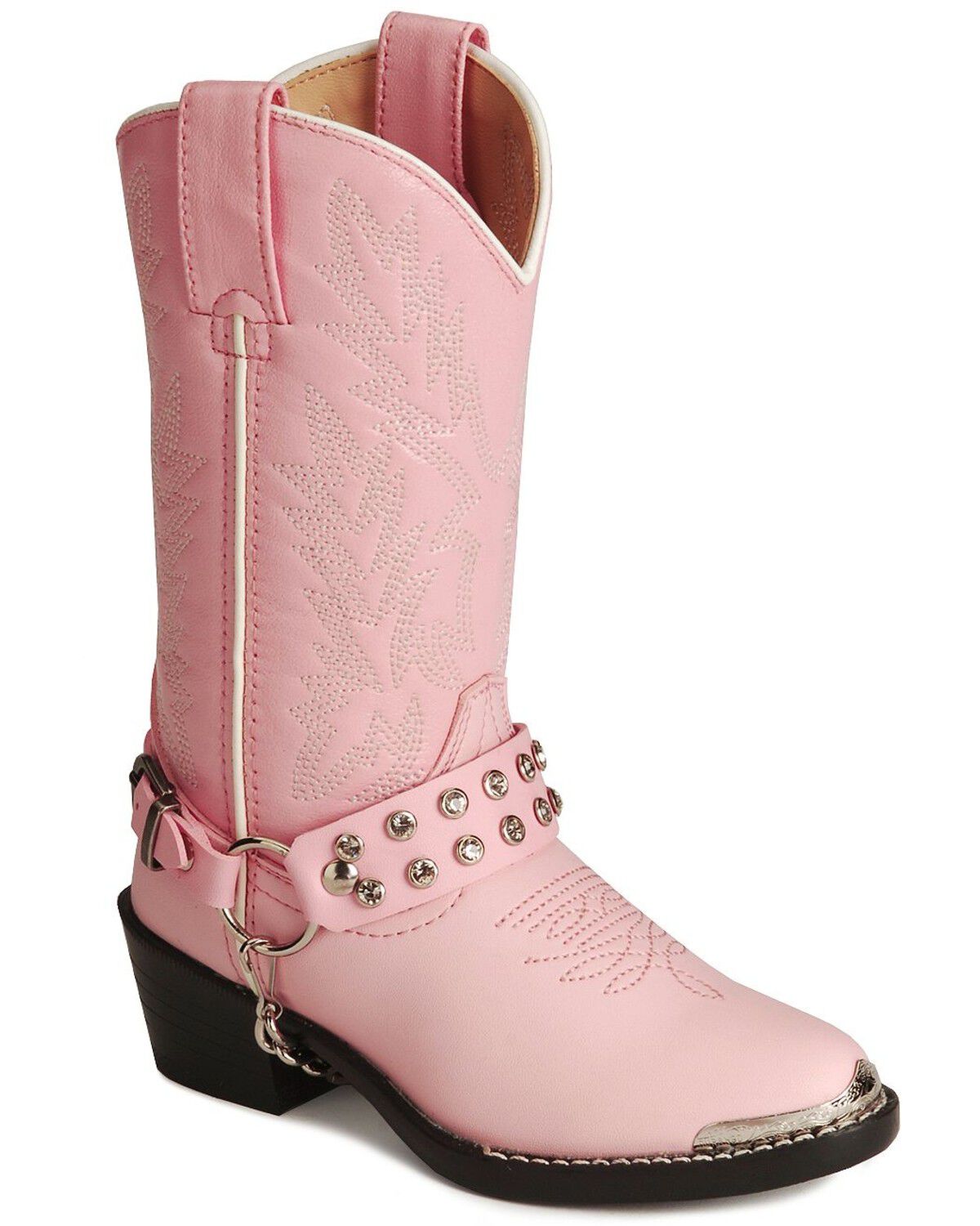 Durango Girls' Harness Boots - Round Toe, Pink, hi-res