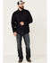 Image #2 - Moonshine Spirit Men's Dark Wash Retro Long Sleeve Snap Western Denim Shirt, Dark Wash, hi-res