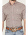 Image #3 - Cinch Men's Floral Geo Print Short Sleeve Button-Down Western Shirt, Pink, hi-res