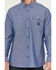 Image #3 - Hawx Men's Chambray Sun Protection Long Sleeve Button-Down Western Shirt - Tall, Blue, hi-res