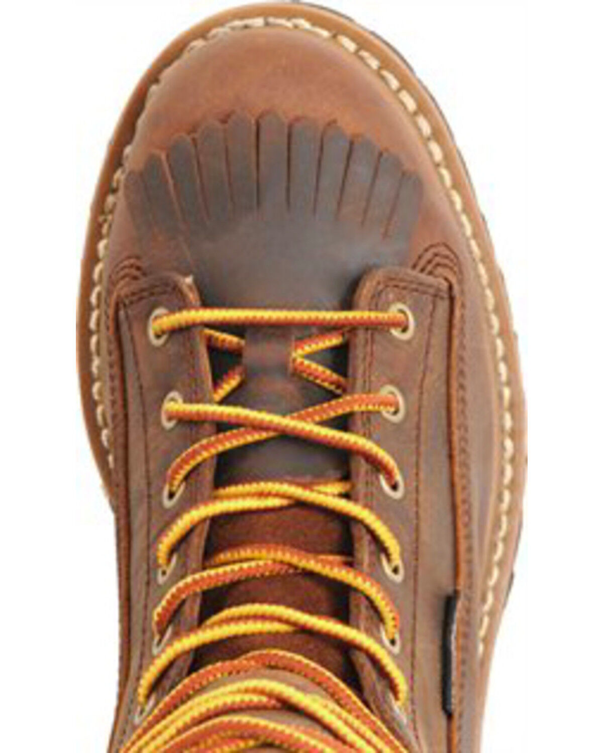 Image #6 - Carolina Men's Waterproof Lace-to-Toe Logger Boots - Steel Toe, Brown, hi-res