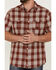 Image #3 - Brothers and Sons Men's Large Plaid Short Sleeve Button Down Western Shirt , Red, hi-res