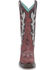 Image #3 - Corral Girls' Overlay Western Boots - Snip Toe, Wine, hi-res
