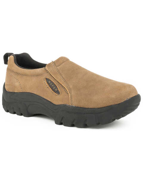 Image #1 - Roper Classic Slip-On Casual Shoes, Brown, hi-res