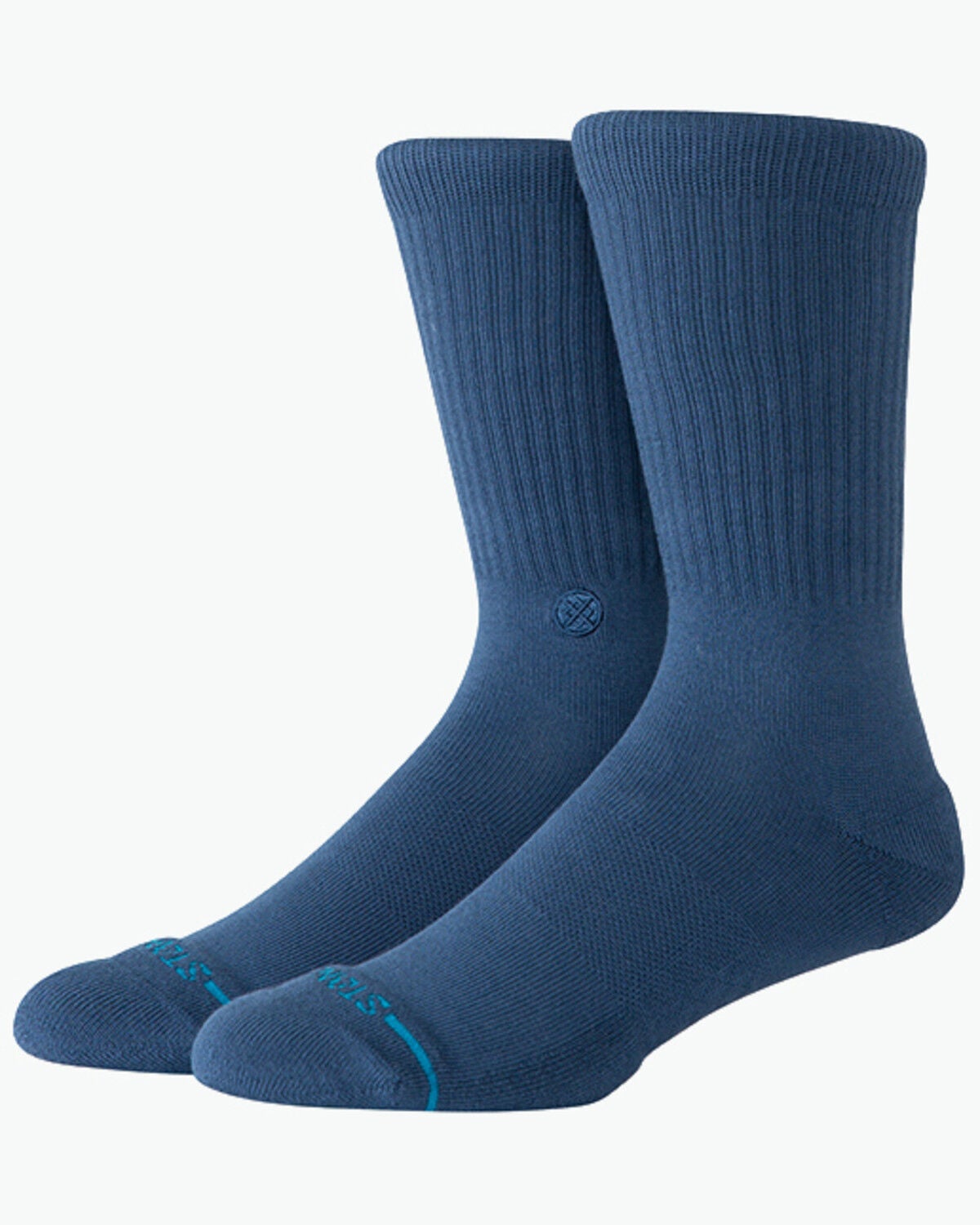 Image #1 - Stance Men's Icon Crew Socks, Dark Teal, hi-res