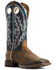 Image #1 - Ariat Men's Circuit Woodsmoke Western Boots - Broad Square Toe, Brown/blue, hi-res