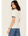 Image #4 - Wrangler Women's Logo Short Sleeve Ringer Tee, White, hi-res