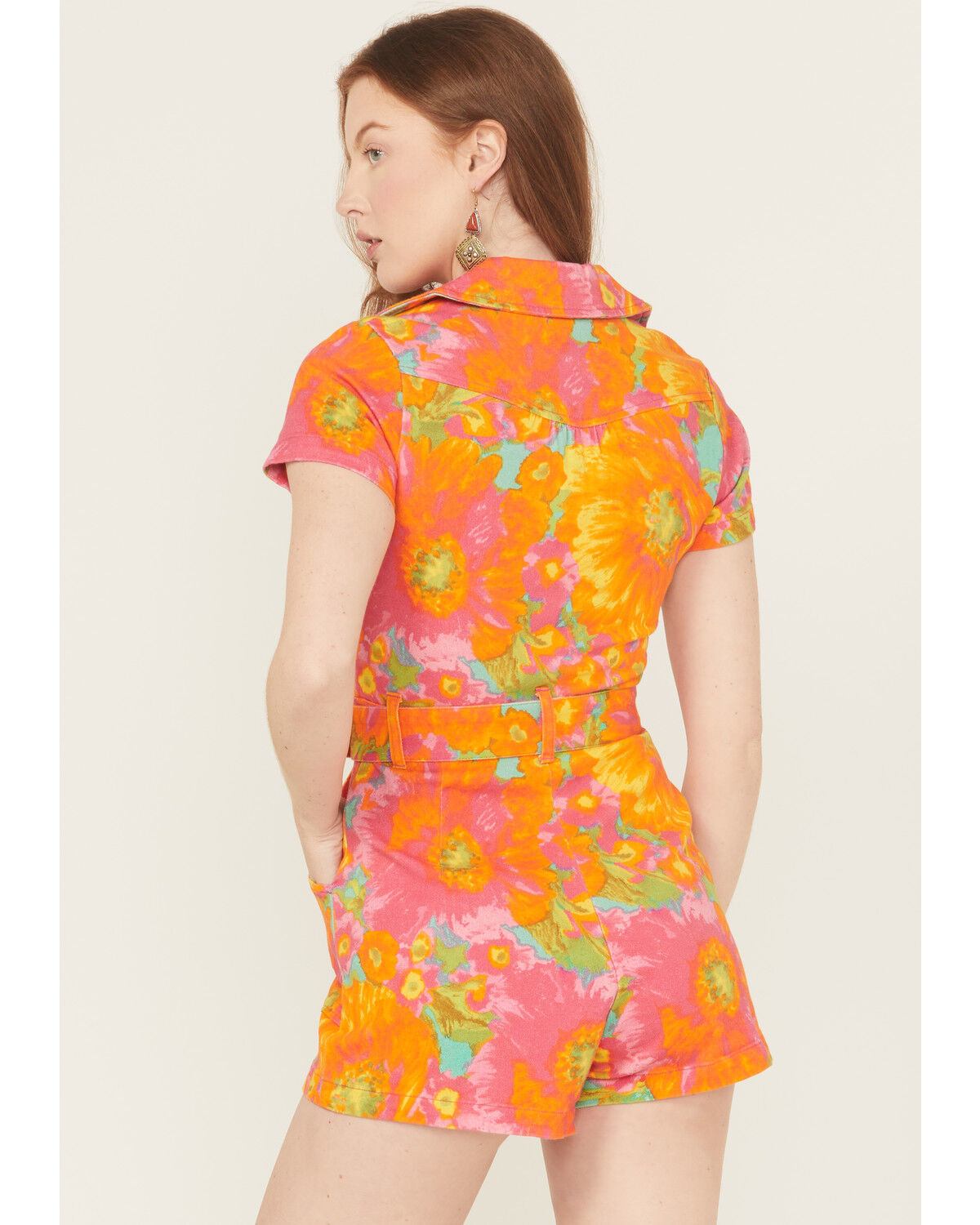 Image #4 - Show Me Your Mumu Women's Outlaw Floral Print Short Sleeve Romper, Multi, hi-res