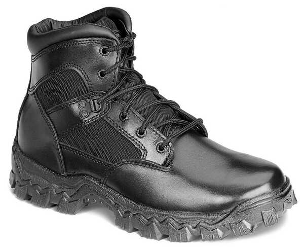 Rocky Men's 6" AlphaForce Lace-up Waterproof Duty Boots, Black, hi-res