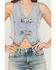 Image #3 - Ashley Women's Boot Barn Exclusive Buckle Front Denim Vest, Light Blue, hi-res