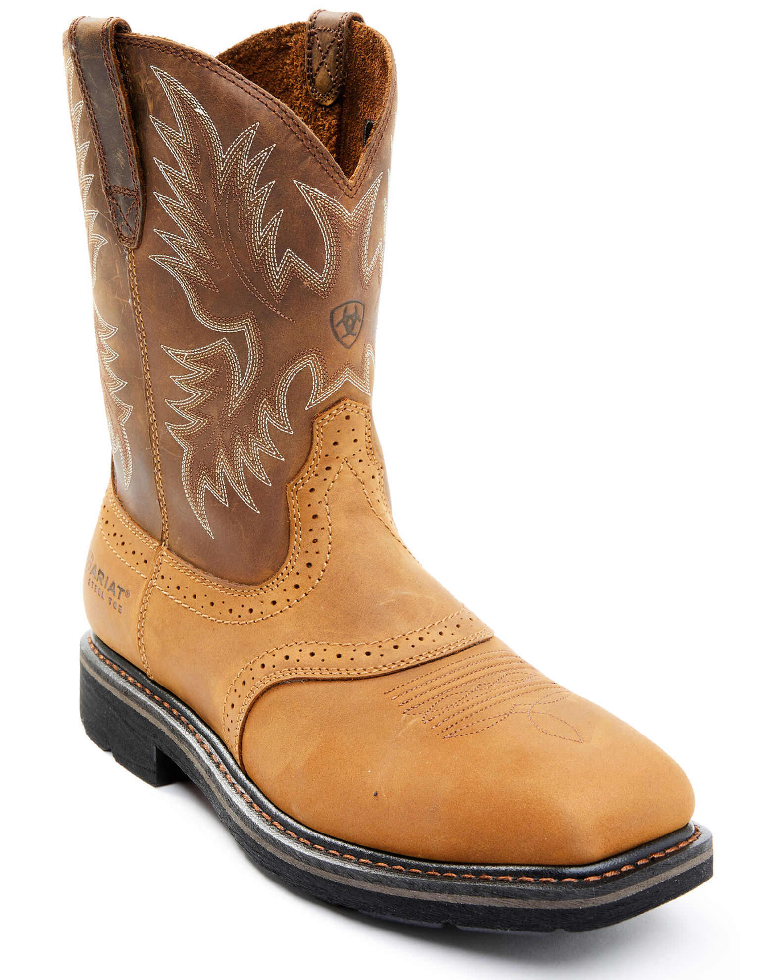 Ariat Men s Sierra Saddle Western Work Boots Steel Toe Sheplers