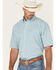 Image #2 - Wrangler Men's Classic Plaid Print Short Sleeve Button-Down Western Shirt, Blue, hi-res