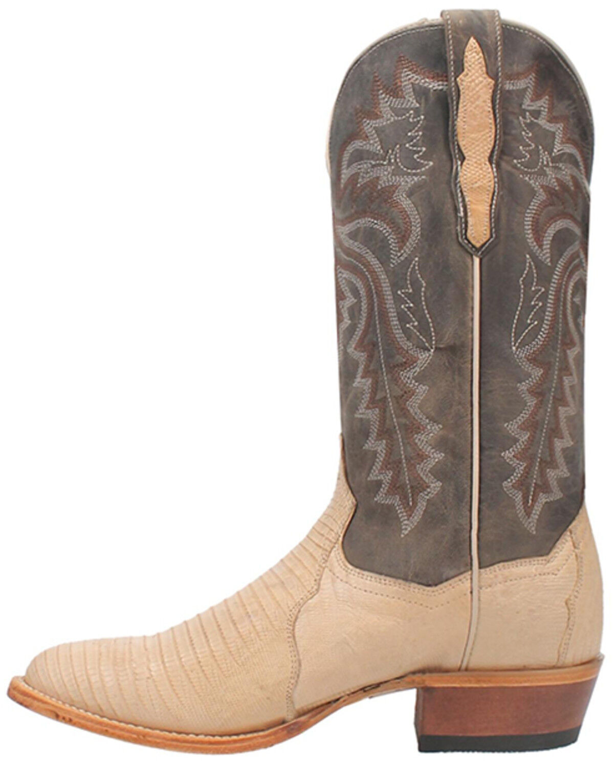 Image #3 - Dan Post Men's Exotic Lizard Western Boots - Round Toe, Sand, hi-res