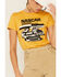 Image #3 - Issac Morris Women's Nascar Racing Graphic Short Sleeve Tee, Mustard, hi-res