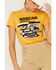 Image #3 - Issac Morris Women's Nascar Racing Graphic Short Sleeve Tee , Mustard, hi-res