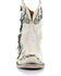 Corral Women's Floral Overlay Booties - Round Toe , White, hi-res