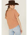 Image #4 - Cleo + Wolf Women's Relaxed Waffle Knit Henley Top, , hi-res
