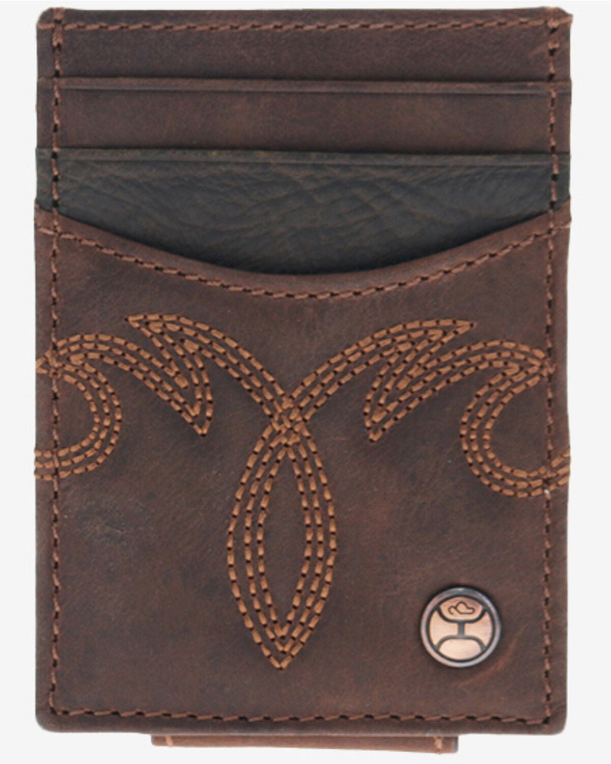 Hooey Men's Wyatt Money Clip, Brown, hi-res