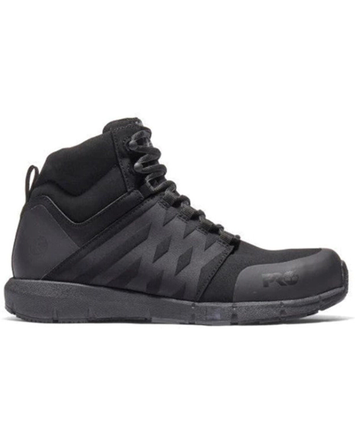Image #2 - Timberland PRO Men's 6" Radius Mid Work Boots - Composite Toe, Black, hi-res