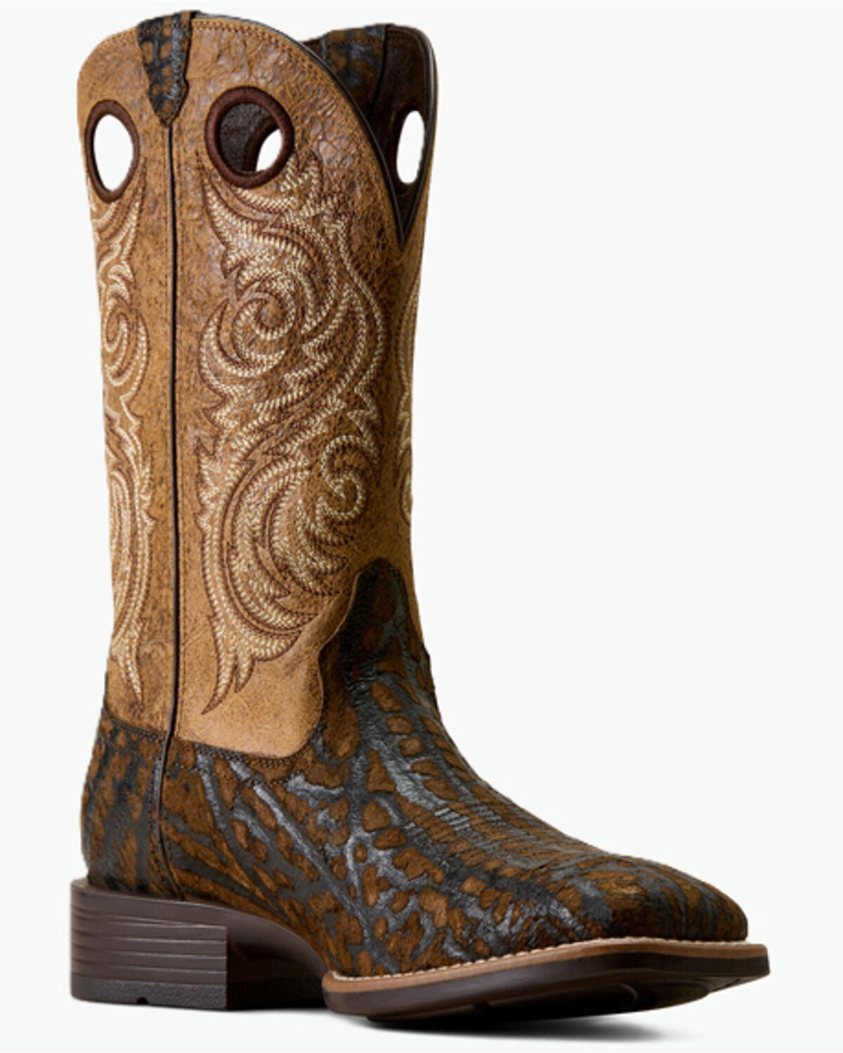 Ariat Men's Redcliff Performance Western Boots - Broad Square Toe, Brown, hi-res