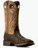 Image #1 - Ariat Men's Redcliff Performance Western Boots - Broad Square Toe, Brown, hi-res