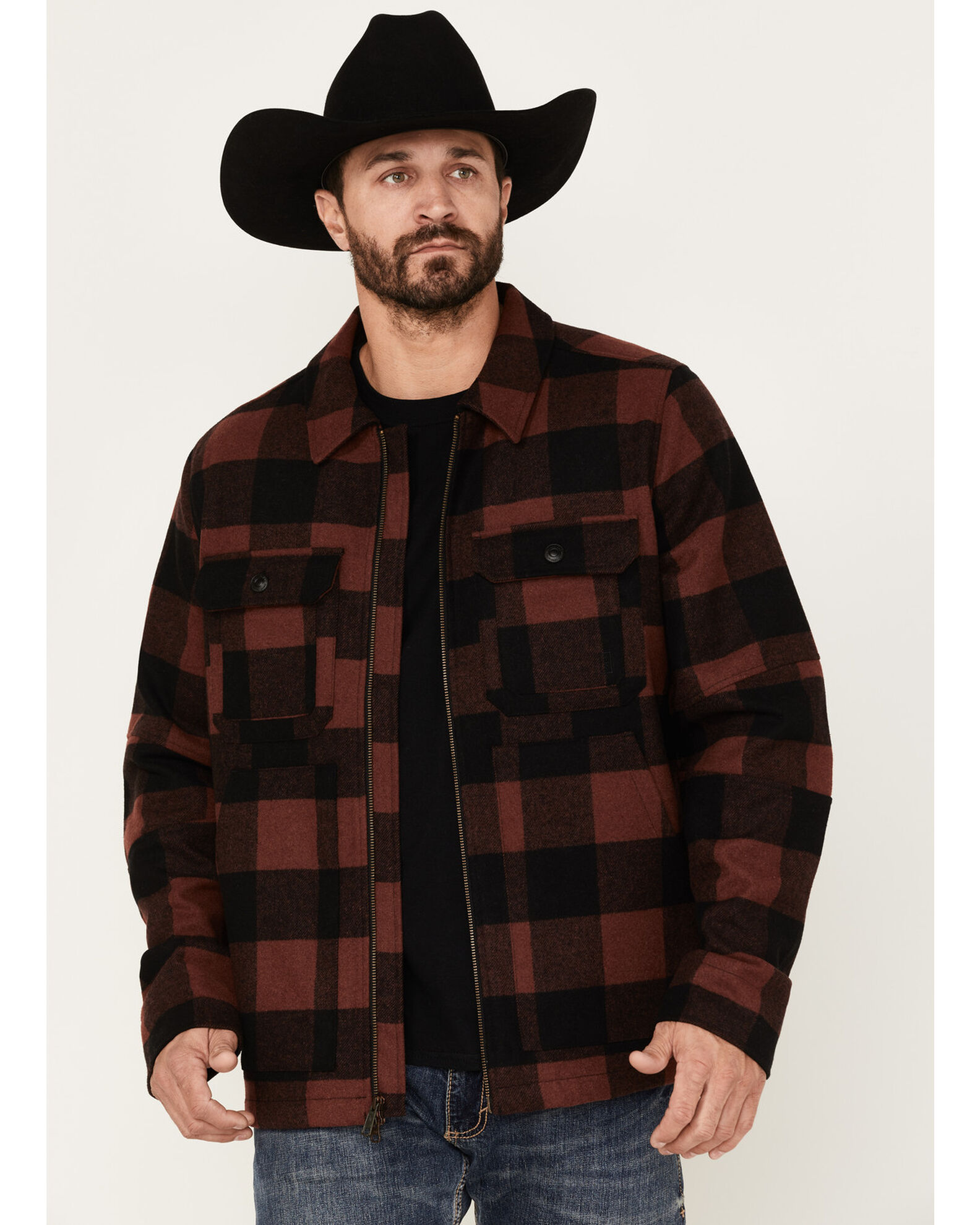 Brothers and Sons Men s Plaid Print Wool Western Jacket Sheplers