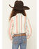 Image #4 - Wrangler Girls' Striped Print Long Sleeve Snap Western Shirt, Coral, hi-res