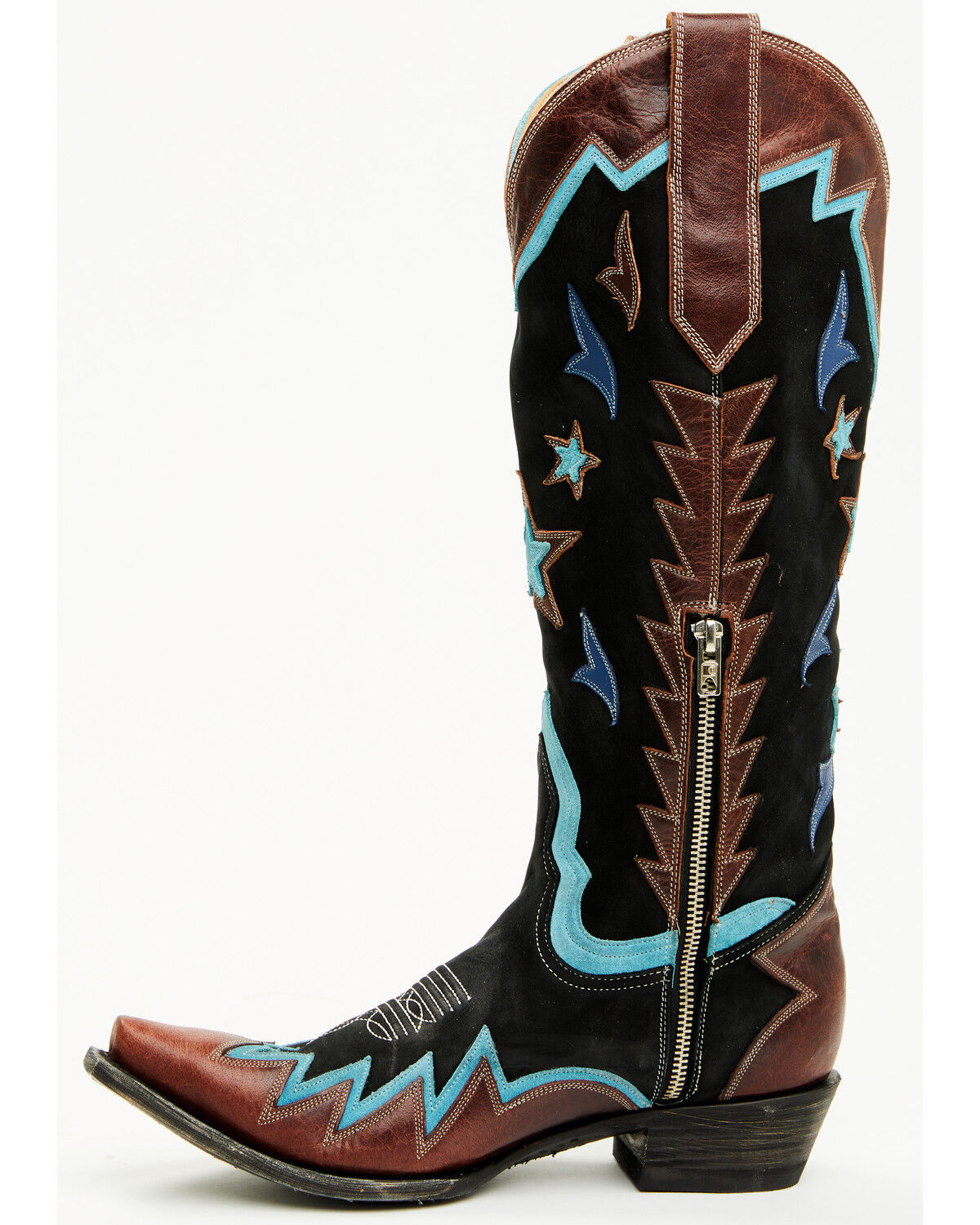 Image #3 - Old Gringo Women's Headliner Outlay Tall Western Boots - Snip Toe, Black, hi-res