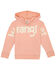 Image #1 - Wrangler Girls' Classic Logo Hoodie, Pink, hi-res