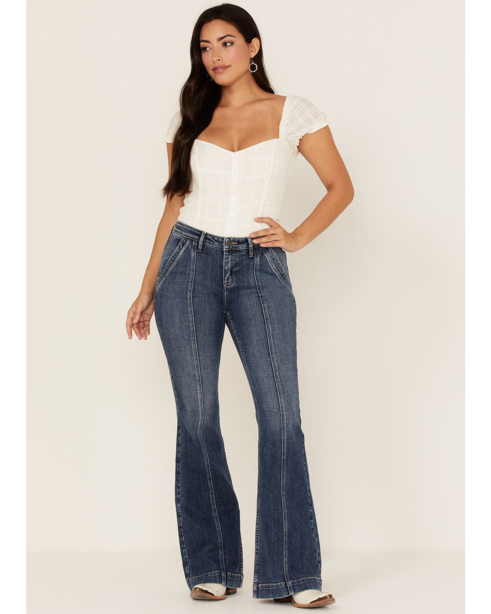 Idyllwind Women s Front Seam High Rise Flare Jeans